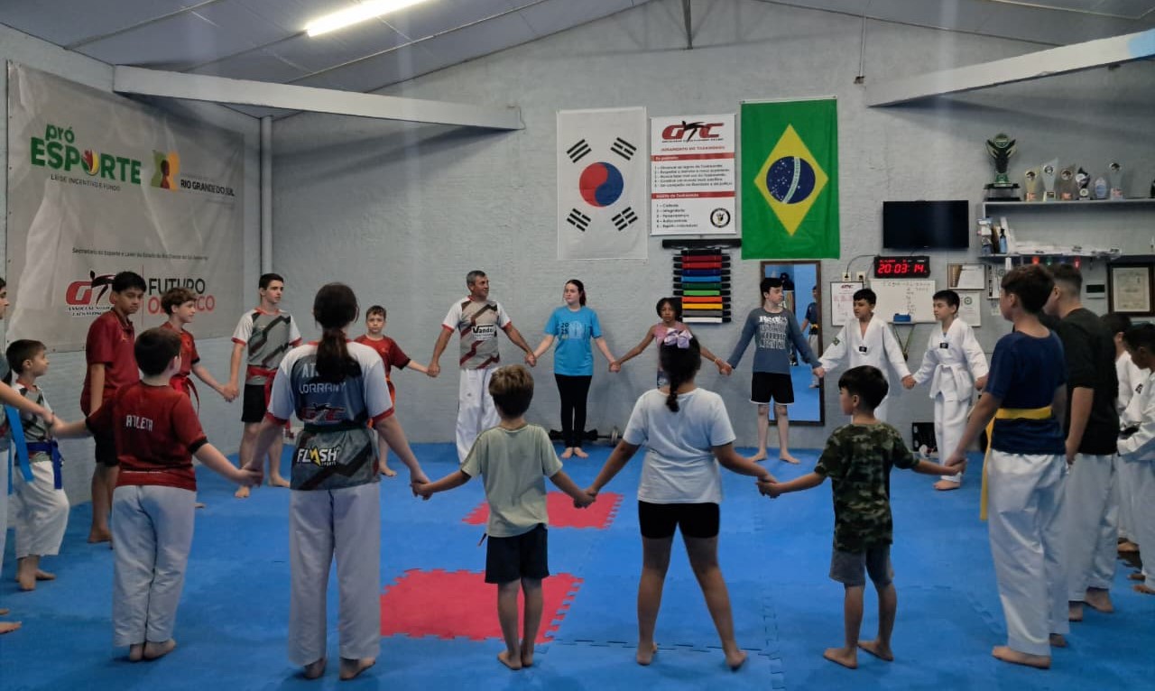 Cerimônia de graduação de taekwondo